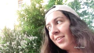 Risky playground masturbation and pissing into outside