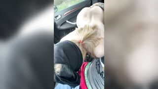 He took off the Blonde by the Road and Pounded Doggy Style with a Toy inside the Butt and Mouth