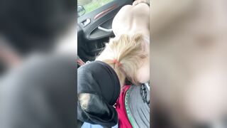 He took off the Blonde by the Road and Pounded Doggy Style with a Toy inside the Butt and Mouth