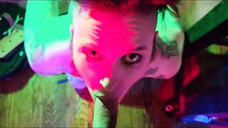 sexy Emo Women Gets Bound Up, Spanked, Banged!, and offer Fellatio to Home Intruder