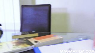 Blonde mom professor fucking her lucky college girl