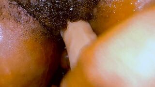 Slim Exotic African Squirting on a Fat Penis