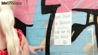 CFNM Mistresses Humiliating and Tugging Tied Subs Penis