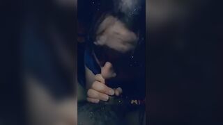 Sucking Off on my Coworkers Dick inside the Vehicle