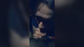 Sucking Off on my Coworkers Dick inside the Vehicle