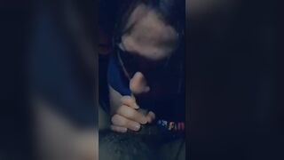 Sucking Off on my Coworkers Dick inside the Vehicle