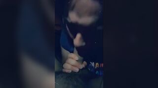 Sucking Off on my Coworkers Dick inside the Vehicle