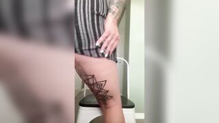 sexy Huge Titties Inked milf Strip Tease
