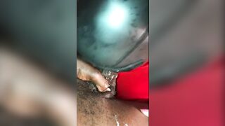 Throated MommaScarlet Slobbers and Gags on Giant Meat