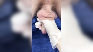 Milking my Ex-Hubby into Rubber Gloves