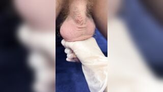 Milking my Ex-Hubby into Rubber Gloves