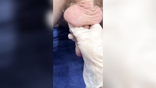 Milking my Ex-Hubby into Rubber Gloves