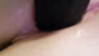 Wifey Squirts on big black dick Sex Toy