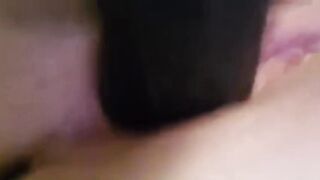 Wifey Squirts on big black dick Sex Toy