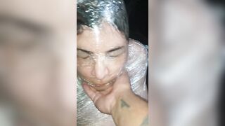 BBW Spanish Sub Wrapped and Pissed on
