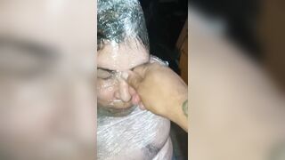 BBW Spanish Sub Wrapped and Pissed on