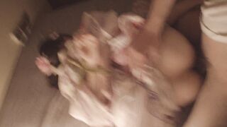 和服女大學生捆綁繩縛