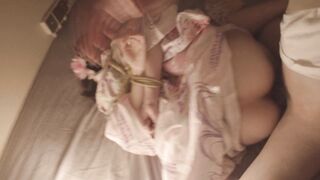 和服女大學生捆綁繩縛