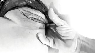 three Fingered inside her Tight Asshole made her Cunt Cum and Drip