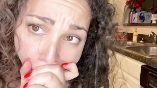 cougar Fucks her own Booty Rough then Squirts everywhere while Littles are Asleep. Cleans up Mess w Mouth