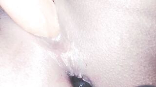 Helping my Fiance's Midnight Masturbating she Jizzes 3times with Anal and Twat Sex Toys