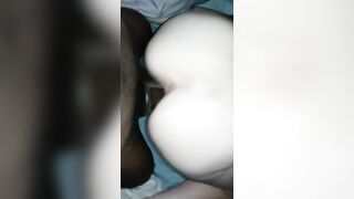 Baby Momma taking bbc and Sex Toy inside 1 Hole