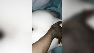 Baby Momma taking bbc and Sex Toy inside 1 Hole