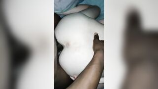 Baby Momma taking bbc and Sex Toy inside 1 Hole