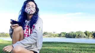 We made a PORN VLOG inside a OUTDOOR Place looking for RISKY OUTDOORS PLOWED