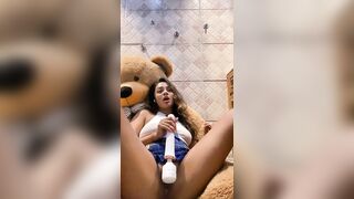 School sluts and her Teddyyy