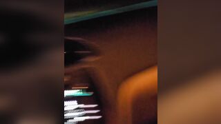 Cumming into the Passenger Seat while Husband Drives