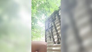 Flashing into Outdoors Pissing then followed by a Golden Shower