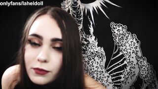 ASMR point of view Long Titty Gothic women Ties you up and Slides Hooters and Booty into your Face