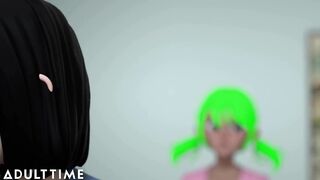 ADULT TIME Anime Sex Teacher Jerks off and Fucks a Schoolgirl to Prove a Point