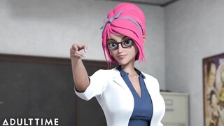 ADULT TIME Anime Sex Teacher Jerks off and Fucks a Schoolgirl to Prove a Point