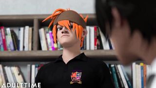 ADULT TIME Anime Sex Teacher Jerks off and Fucks a Schoolgirl to Prove a Point