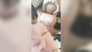 Pierced Tongue Sucking Off and Deepthroating for Satisfaction point of view