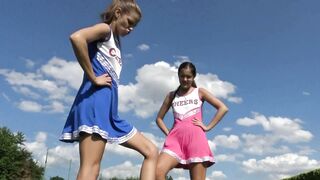 Cheerleader Spitting Fun!