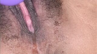 Wife using the Sex Toy B4 I Cum on her Snatch