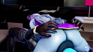 BLACKED: Shy Oriental Zombie (Jiangshi Hsien-Ko) on Vibrator Machine & Banged! 3D Anime HD Porn Part one