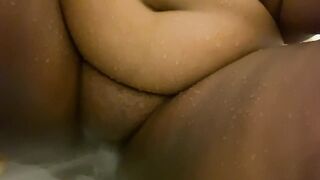 African BBW Solo Shower Squirt