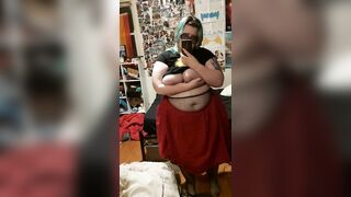 Needy Ftm Femboy Asks you to Banged his Hooters