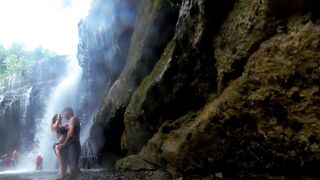 Travel VLOG, Nude into a Convertible, Hotel BLOWJOB, Swinger Party, Hiking, and Climbing a Real Water Fall