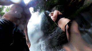 Travel VLOG, Nude into a Convertible, Hotel BLOWJOB, Swinger Party, Hiking, and Climbing a Real Water Fall