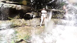 Travel VLOG, Nude into a Convertible, Hotel BLOWJOB, Swinger Party, Hiking, and Climbing a Real Water Fall