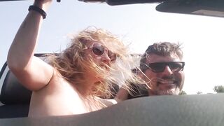 Travel VLOG, Nude into a Convertible, Hotel BLOWJOB, Swinger Party, Hiking, and Climbing a Real Water Fall