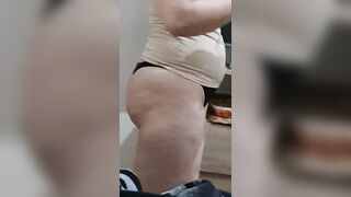 Step Cougar Home alone with Step Son Ends with Boned and Cum on her Thongs