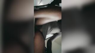 Risky Squirtin into Outdoors Office