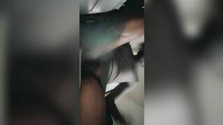 Risky Squirtin into Outdoors Office