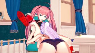 Milim Nava and Shion Scissor on the Bed. (That Time I get Reincarnated as a Slime Animated)